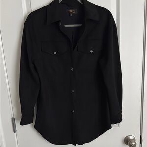 Truth Black Suede Lightweight Shacket